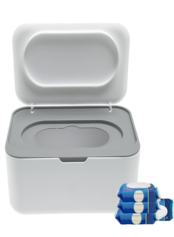 Runhike Flushable Wipes Dispenser Compatible with Cottonelle, Wipe Holder for Bathroom with Leak-Proof, Baby Wipes Container Diaper Wipe Dispenser for Home, Office, Cars - Image 1